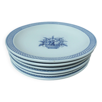 Assiettes creuses Sarreguemines Vieux-Delft