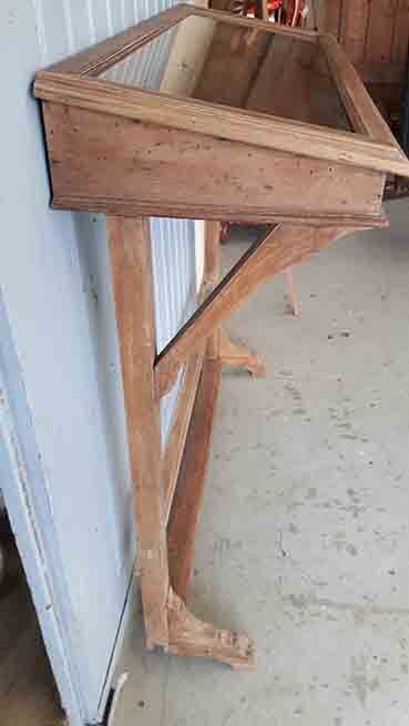 Old jewelry showcase