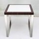 design cube table in chrom rosewood 64cm