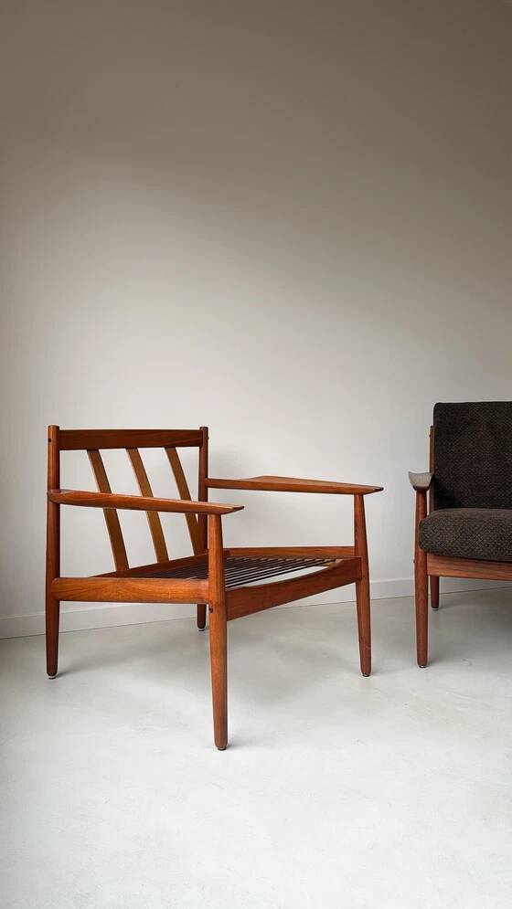 2 Vintage teak armchairs by Arne Vodder for Glostrup from Denmark