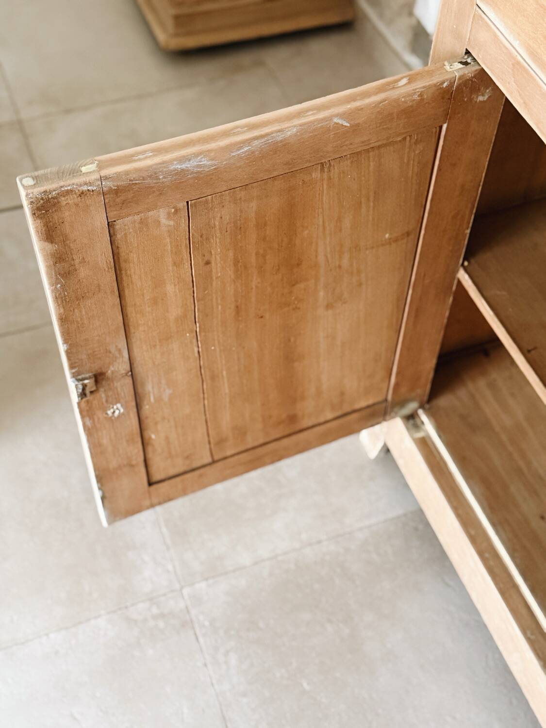 Parisian buffet in patinated wood