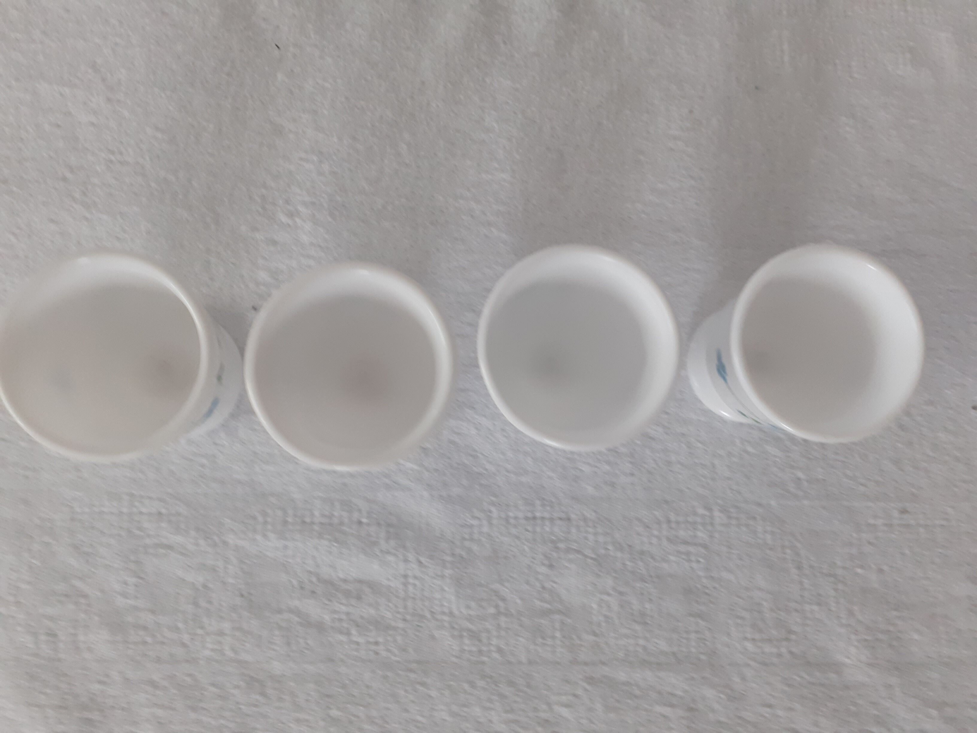 4 COQUETIERS decoration blue flowers arcopal veronica