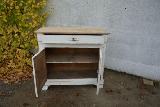 Old white parisian style buffet