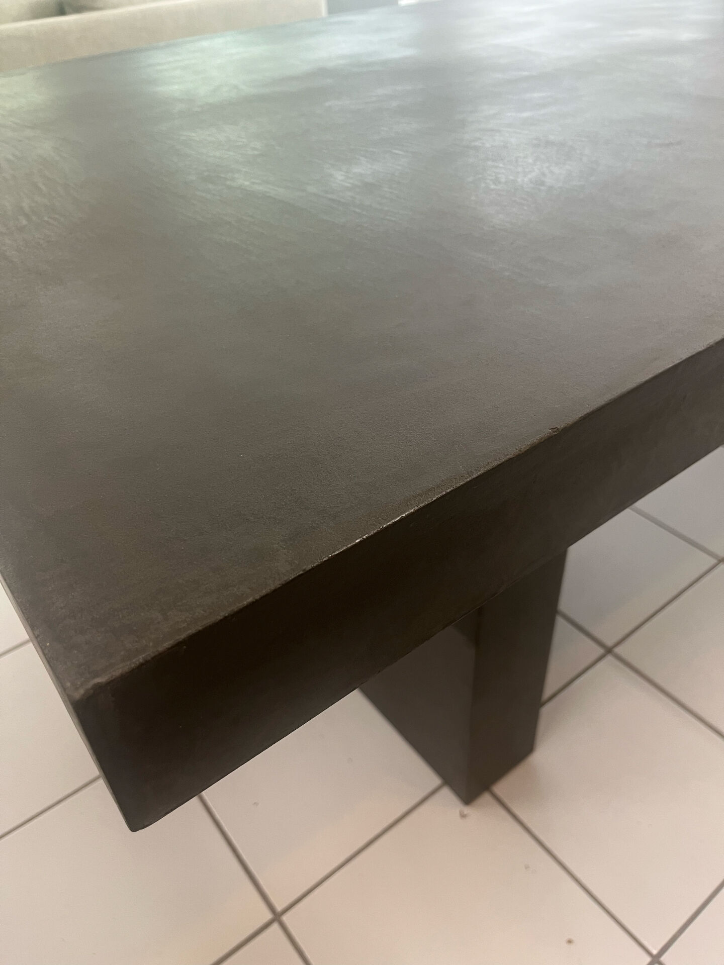 Micro-cement dining table