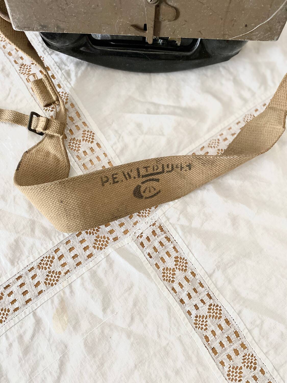 Vintage Canadian military field telephone 1943