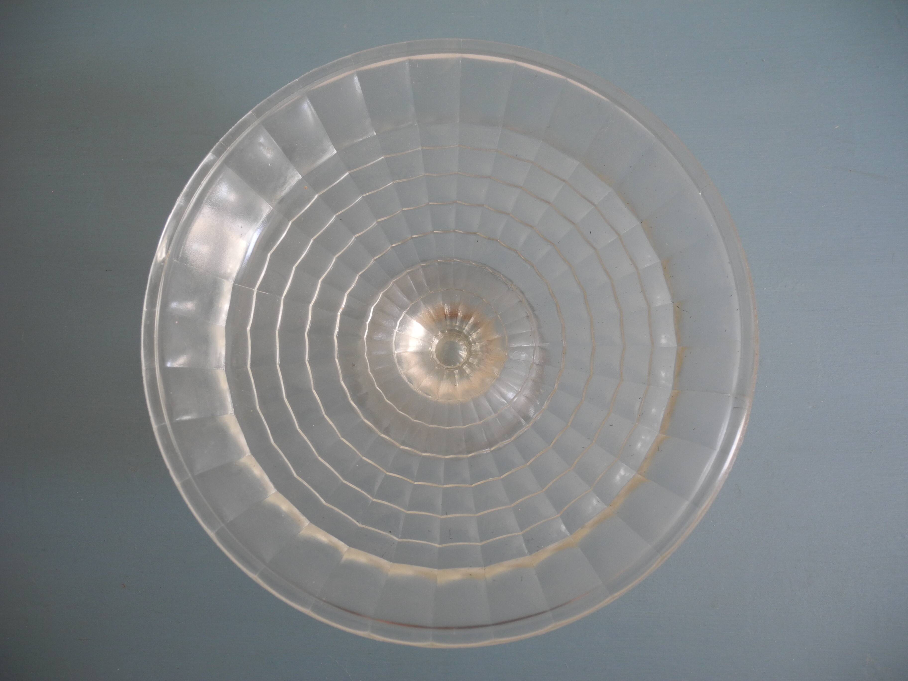 old glass bowl on foot pressed glass compote art deco old glass bowl dish