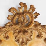 Timeless decorative rococo style gilted mirror in resin, Belgium 1950s