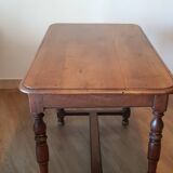Wooden table with turned legs