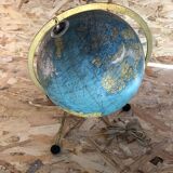 Old glass globe world map 1963