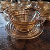 Vintage Gondolo coffee set - 6 cups and saucers, 70s style -
