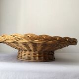 Wicker basket on stand