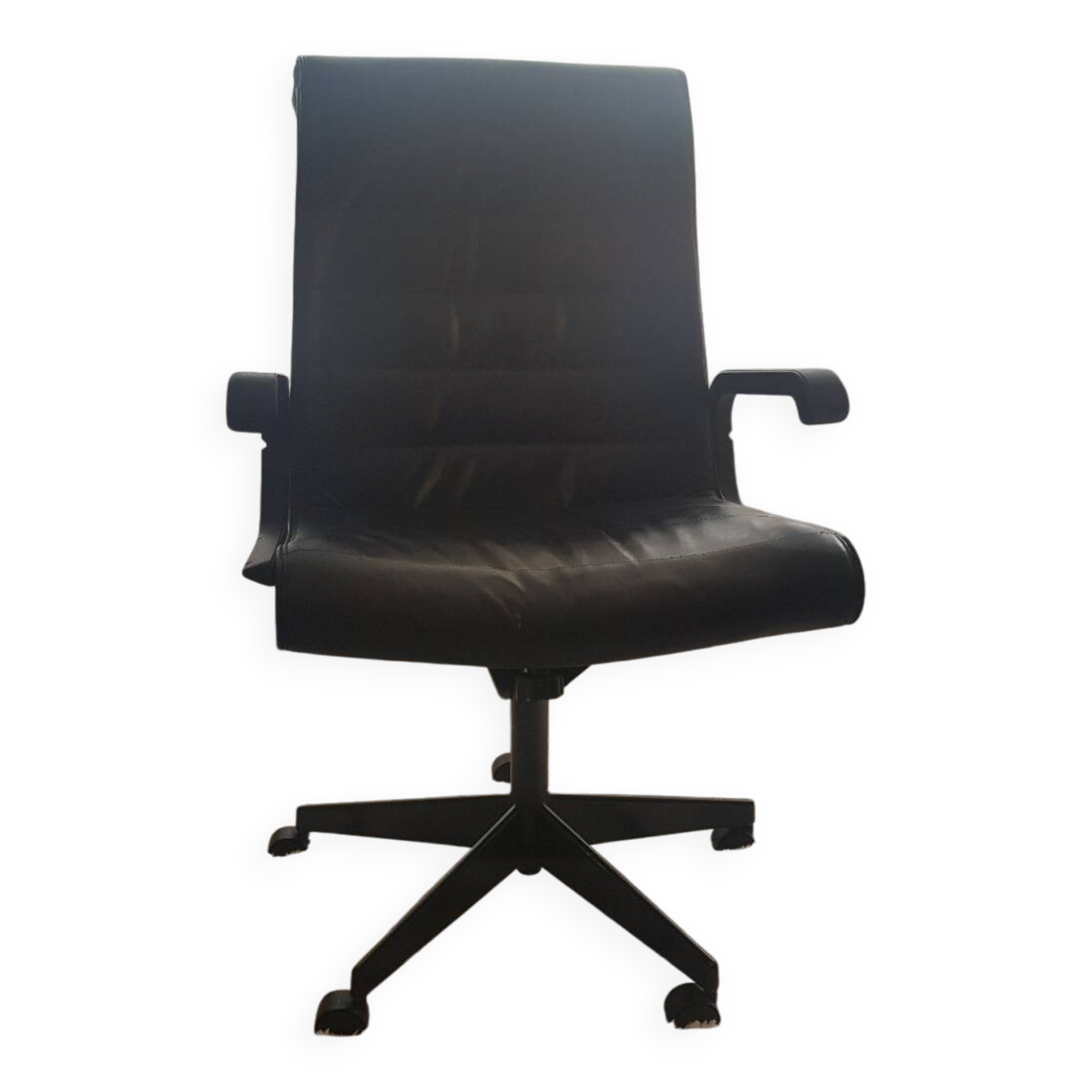 Leather armchair attributed to Richard Sapper