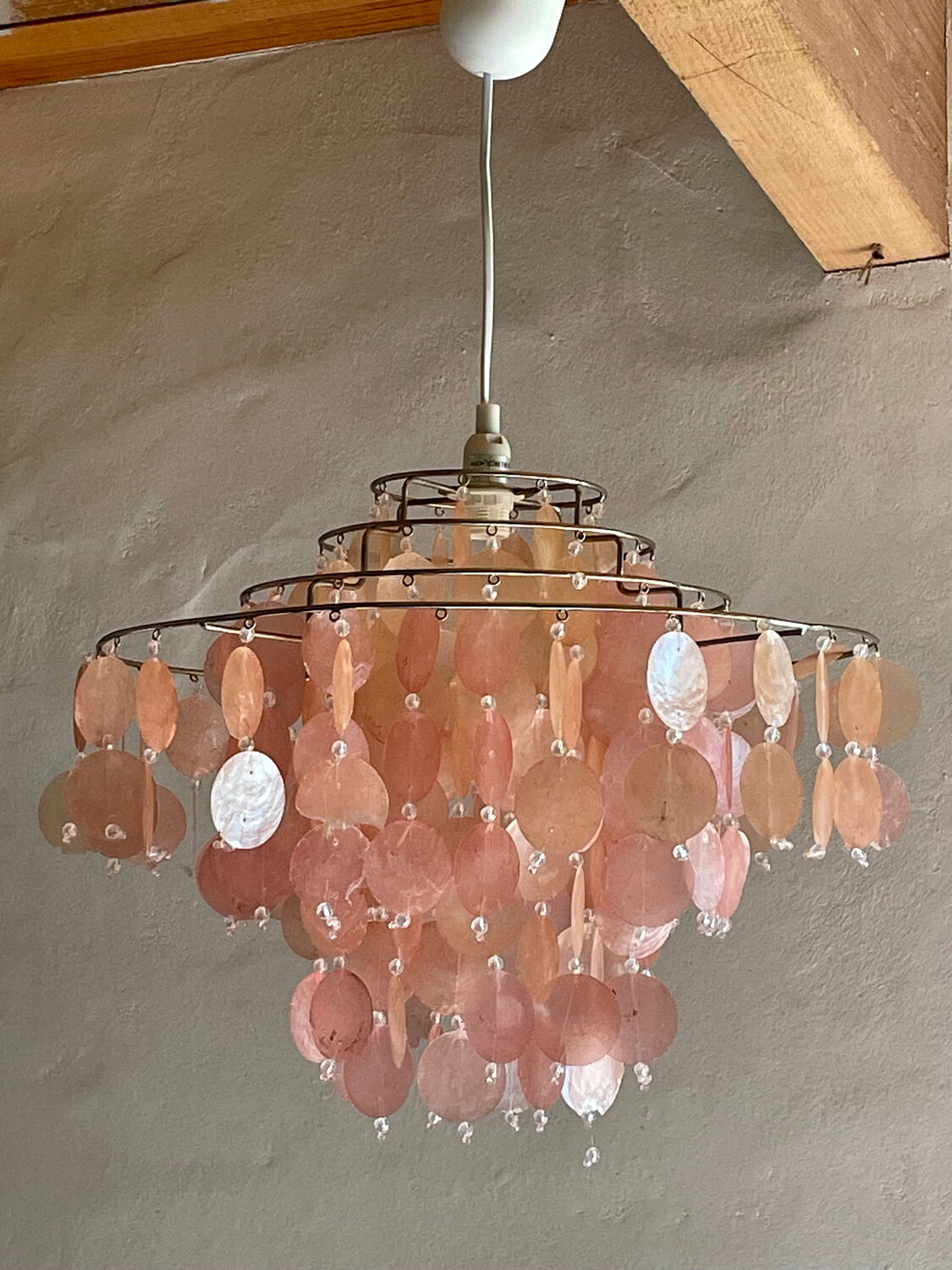 Mother-of-pearl chandelier