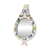 Ceramic mirror by Jean de Lespinasse