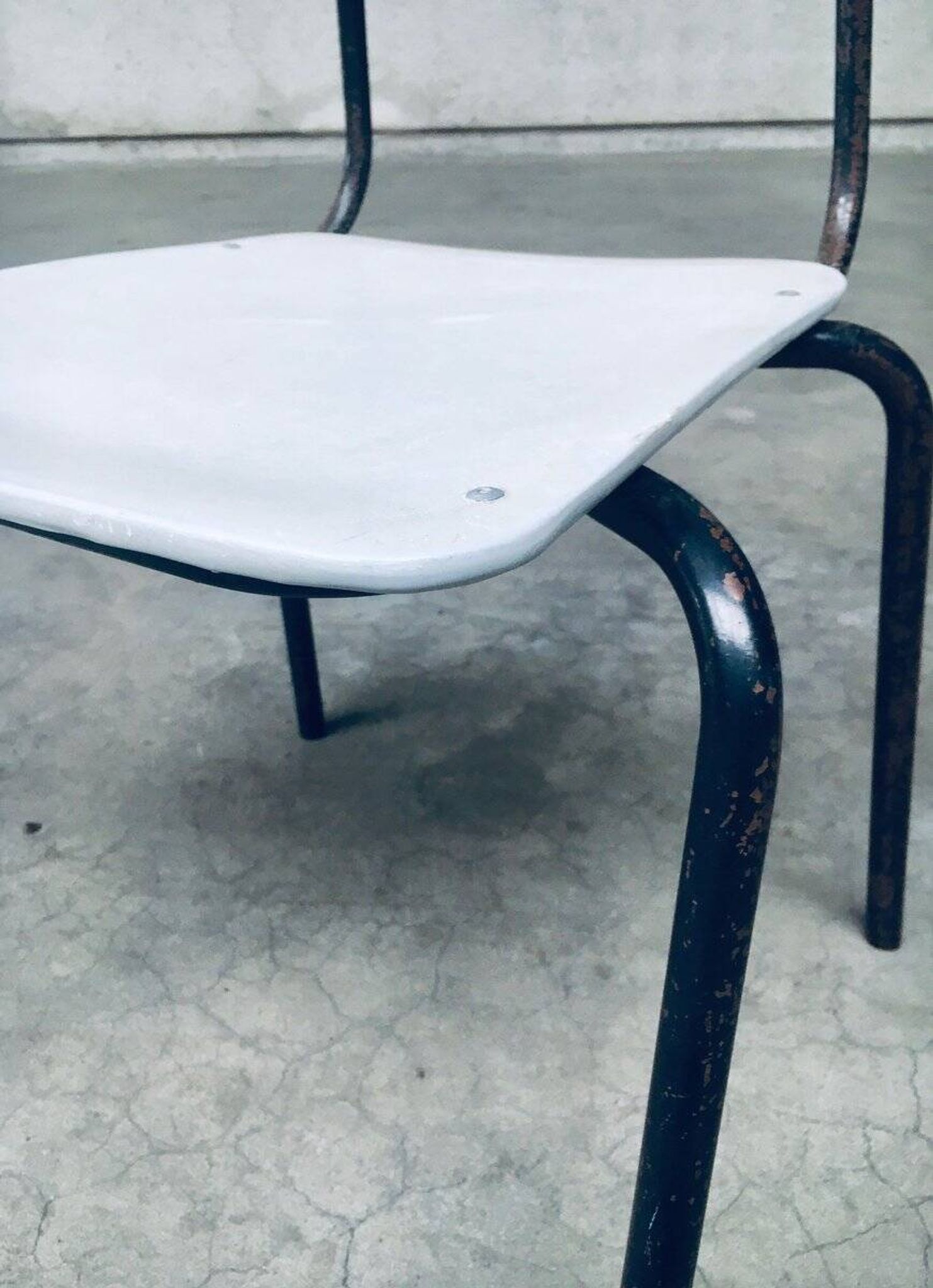 Industrial Dutch Stacking Chairs, 1960s, Set of 10