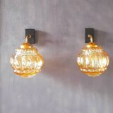 Pair of dlg Helena Tynell wall lights 70s