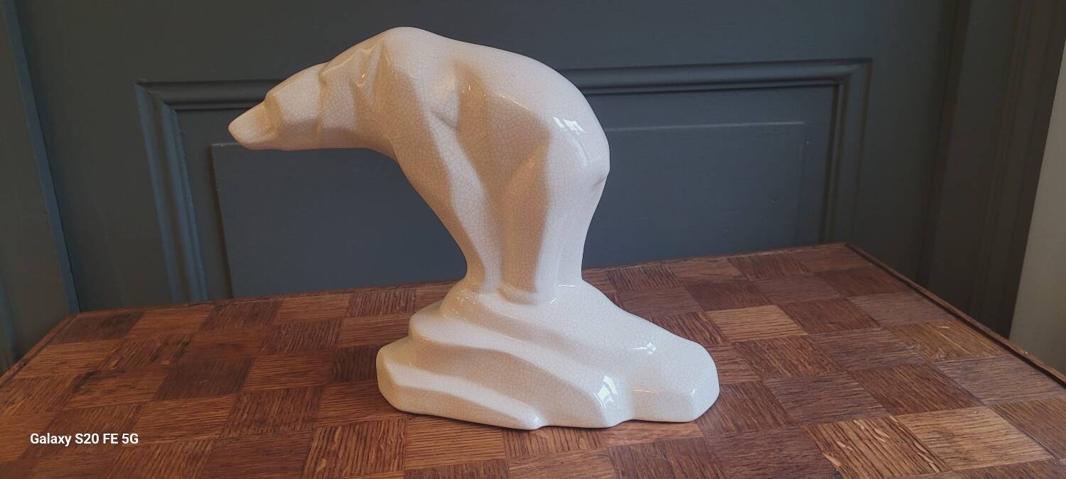 Cracked ceramic bear 1930