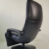 Fauteuil Jori Yoga Relax cuir noir