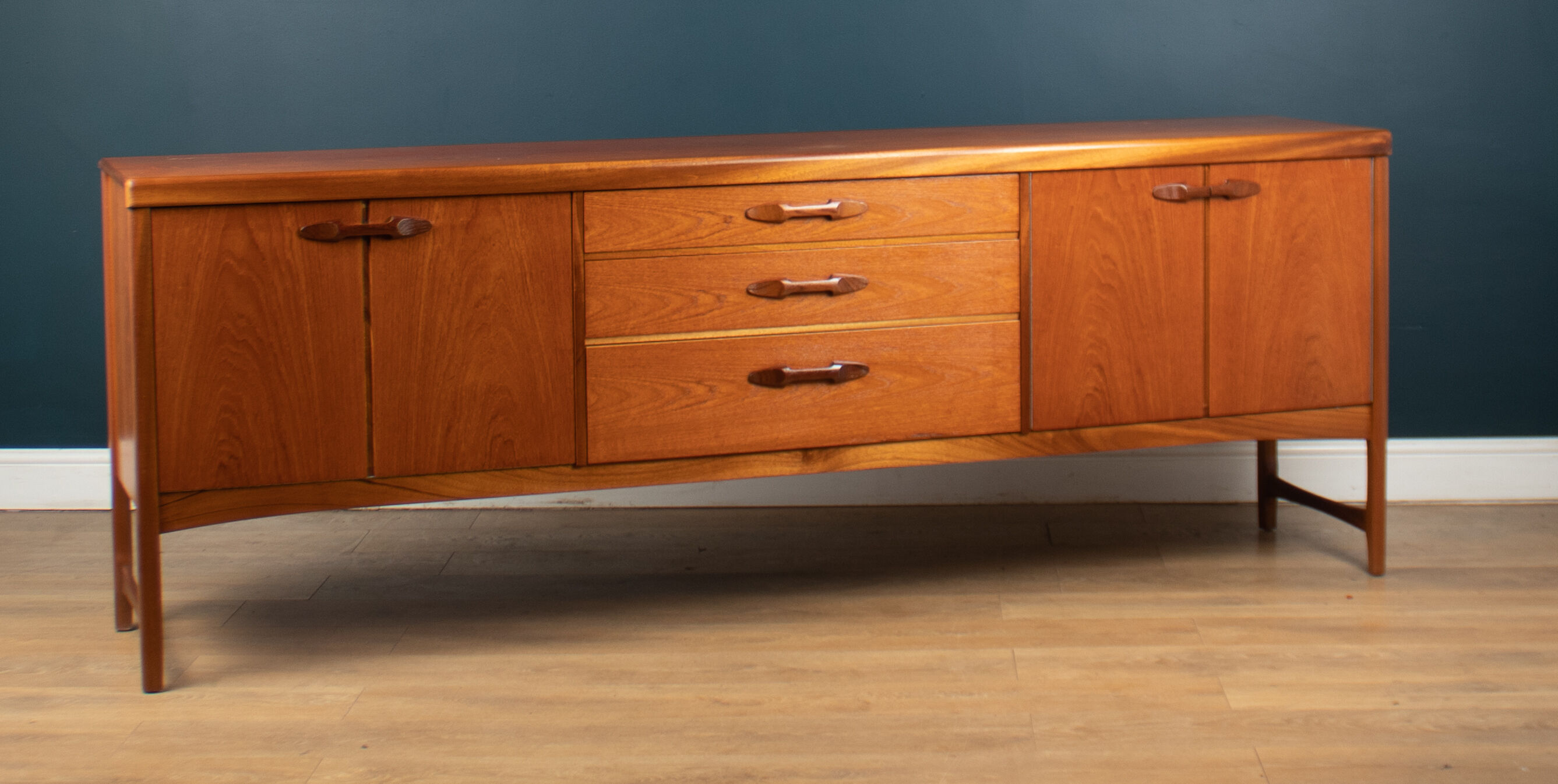 Retro teak 1960s long nathan mid century sideboard
