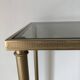 Brass and smoked glass stool