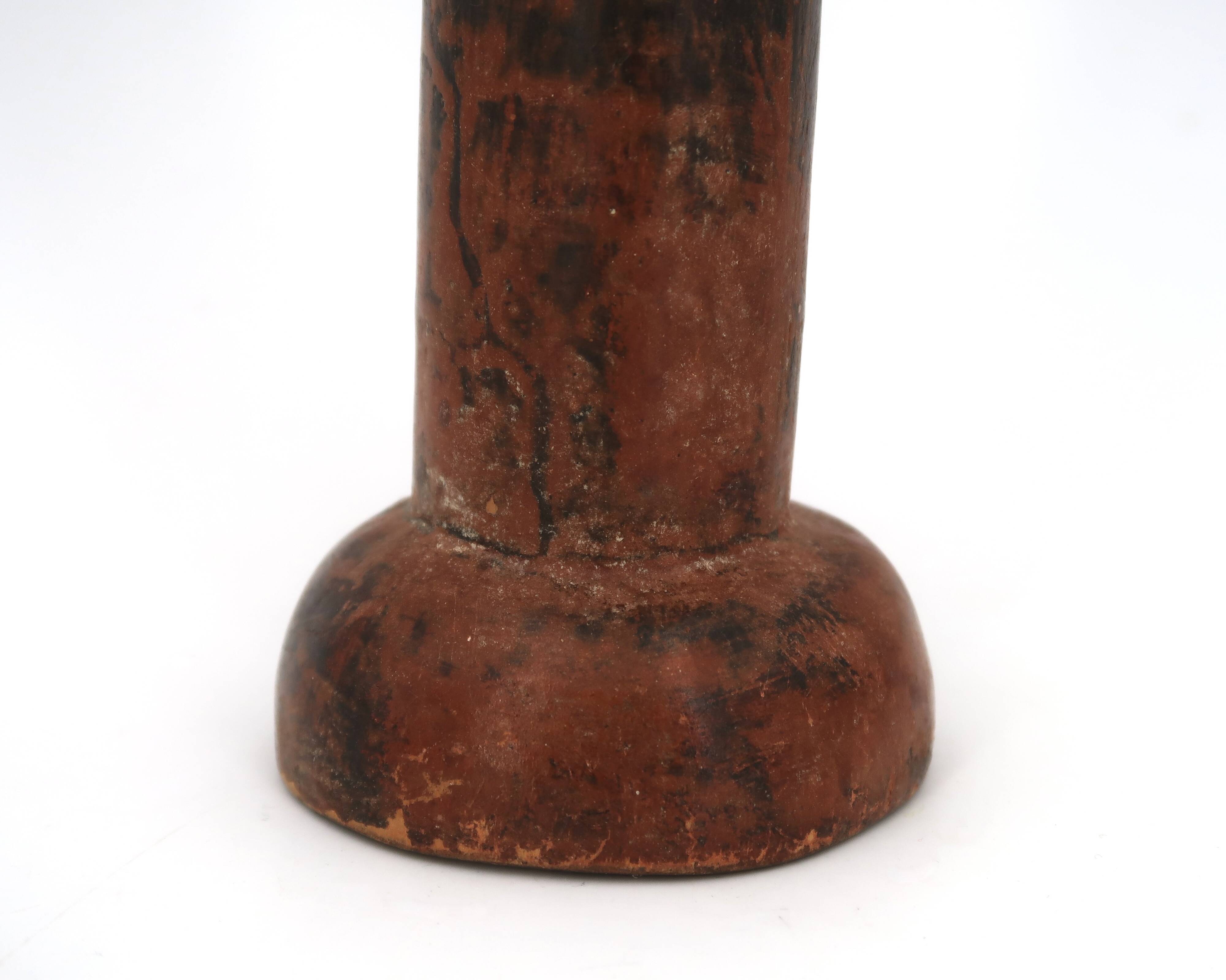 Ashanti Akuaba African Art Statue from Ghana, wooden, 1980s.