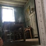 Louis Philippe pediment mirror 71x120cm