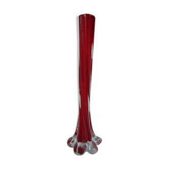 Stretched glass art deco vase