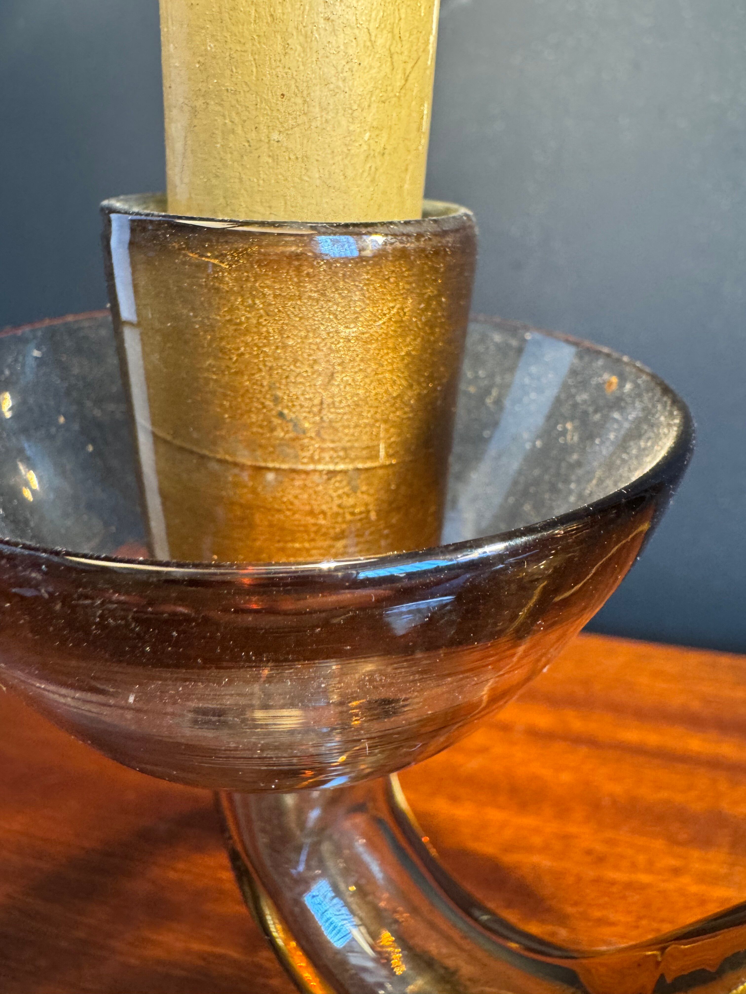 Murano glass candelabrum by Vittorio Zecchin, antique.