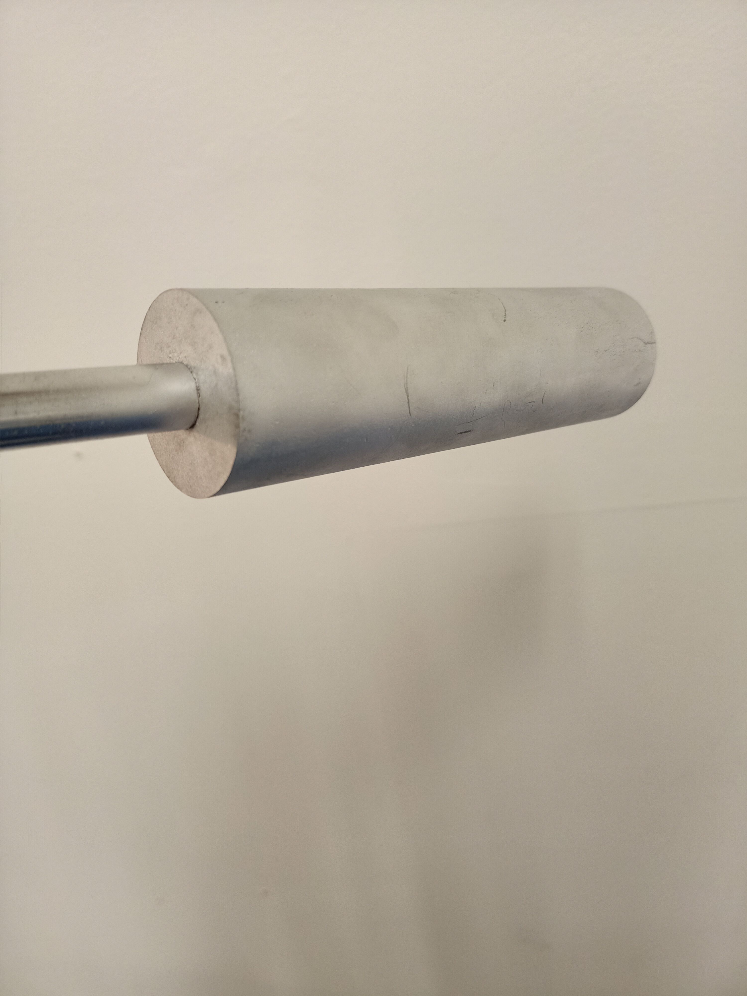 Lampadaire seventies en aluminium et chrome