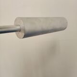 Lampadaire seventies en aluminium et chrome