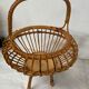 Vintage rattan basket