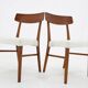 1960s Pair of Danish Teak Chairs, Restored