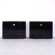 Art deco black and gold cabinets by Pierre Vandel, 1970s