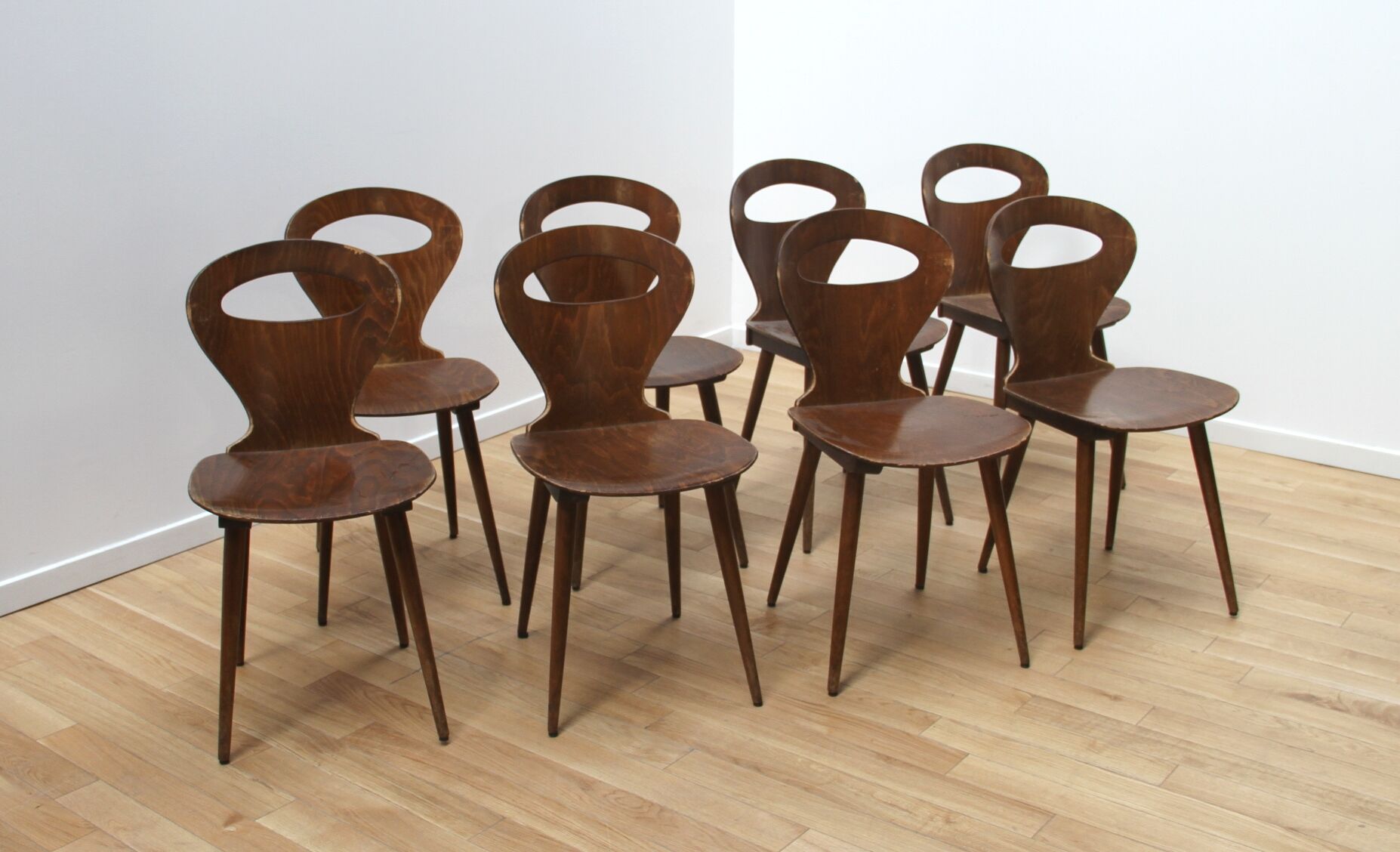 Suite of 8 Baumann bistro chairs