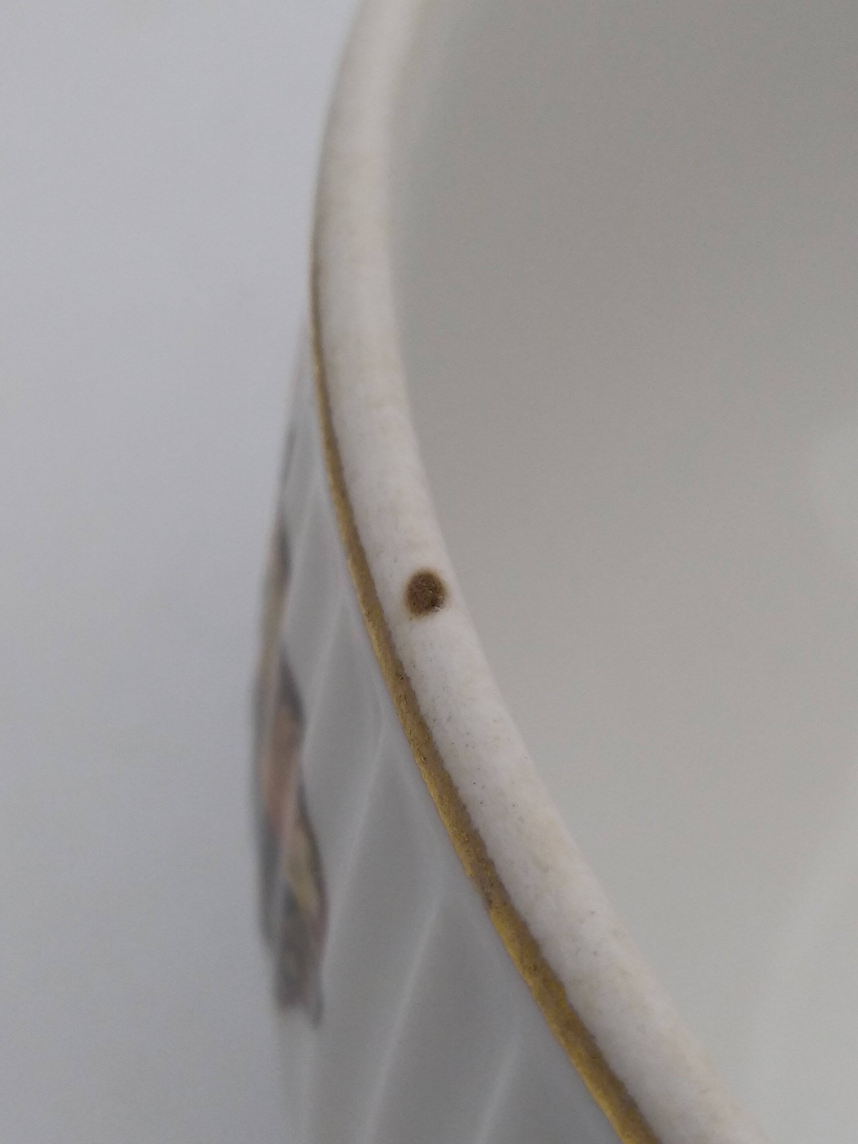 Small LF porcelain salad bowl with seafood decoration.