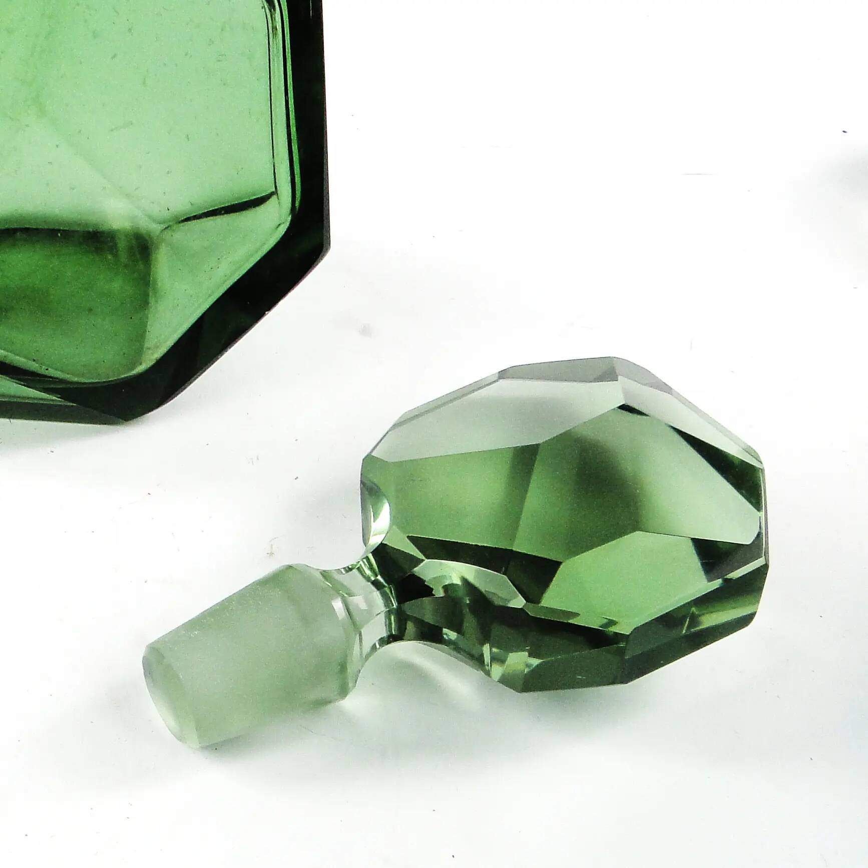 Carafe, Art Deco, crystal, Moser, Czechoslovakia, 1950s