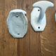 set of 4 porcelain bathroom hooks