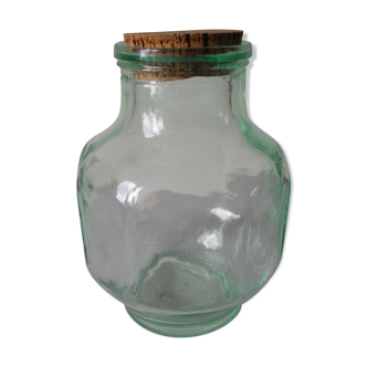 Thick bubble glass candy jar cork stopper retro kitchen decoration