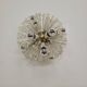 Vintage sputnik wall lamp emil stejnar in brass and glass 1960s