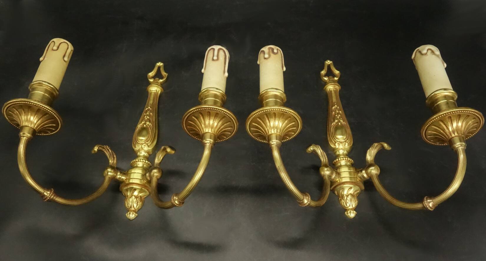 Pair of Louis XVI style wall lights