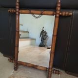 Old bamboo mirror