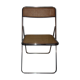 Chrome cane folding chairs 1970