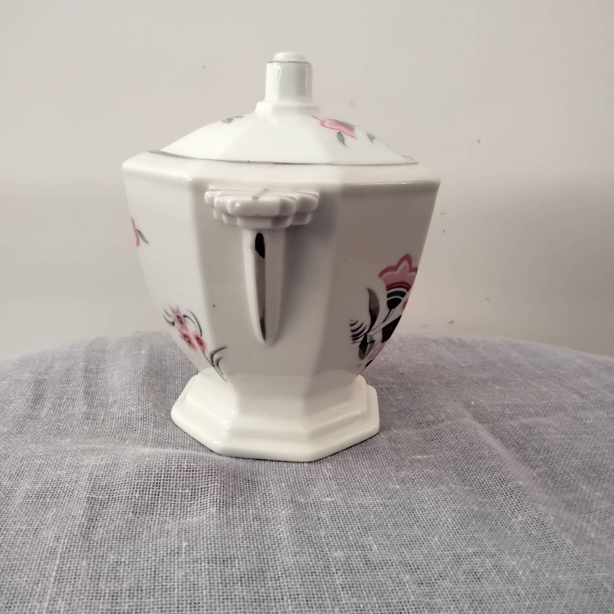 Porcelain sugar bowl
