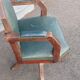 Fauteuil de bureau ancien administratif pivotant vintage