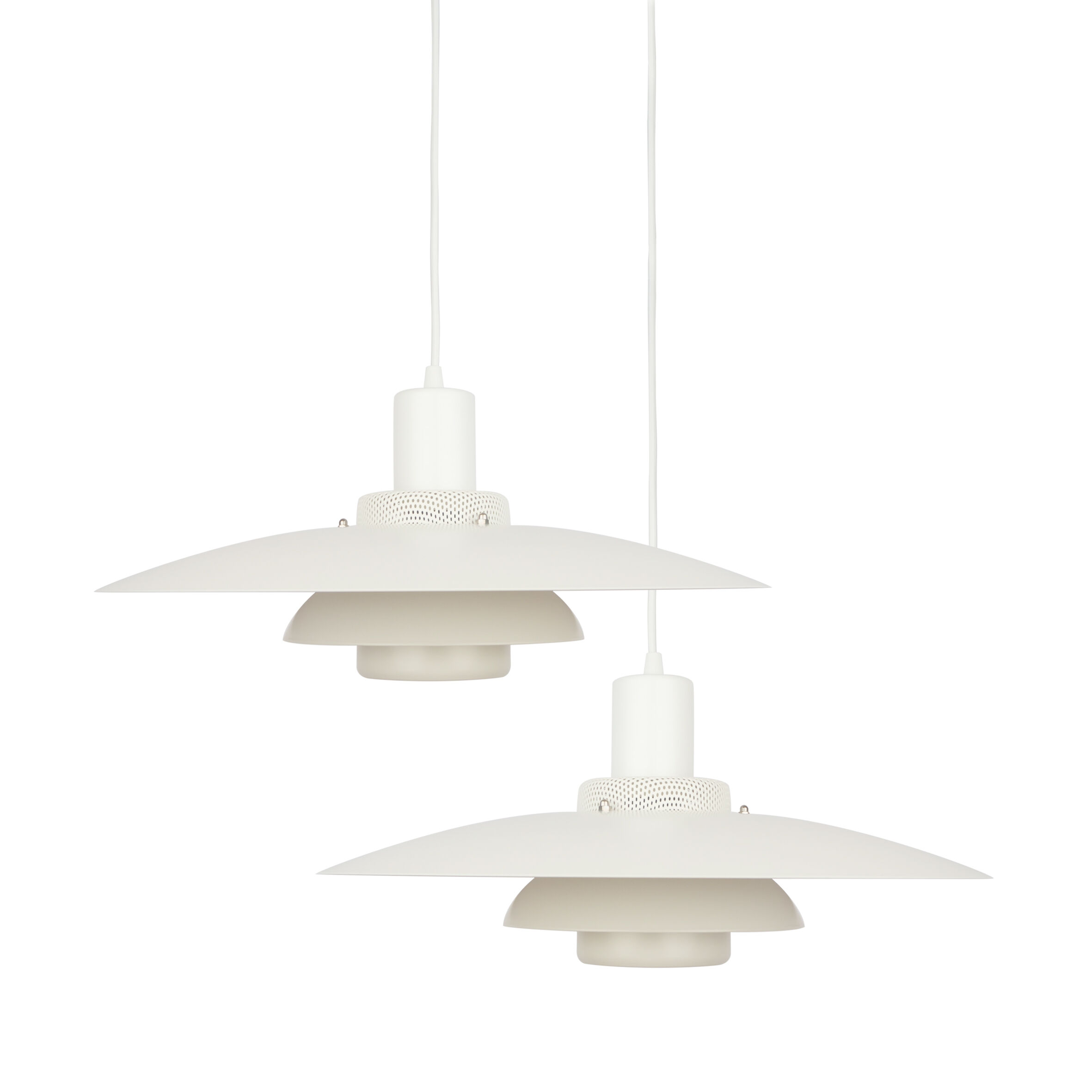 Pair of danish vintage pendant lamps Form light 1980s
