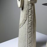 Pair of candlesticks "Akwe Priestesses" contemporary African Holländer style