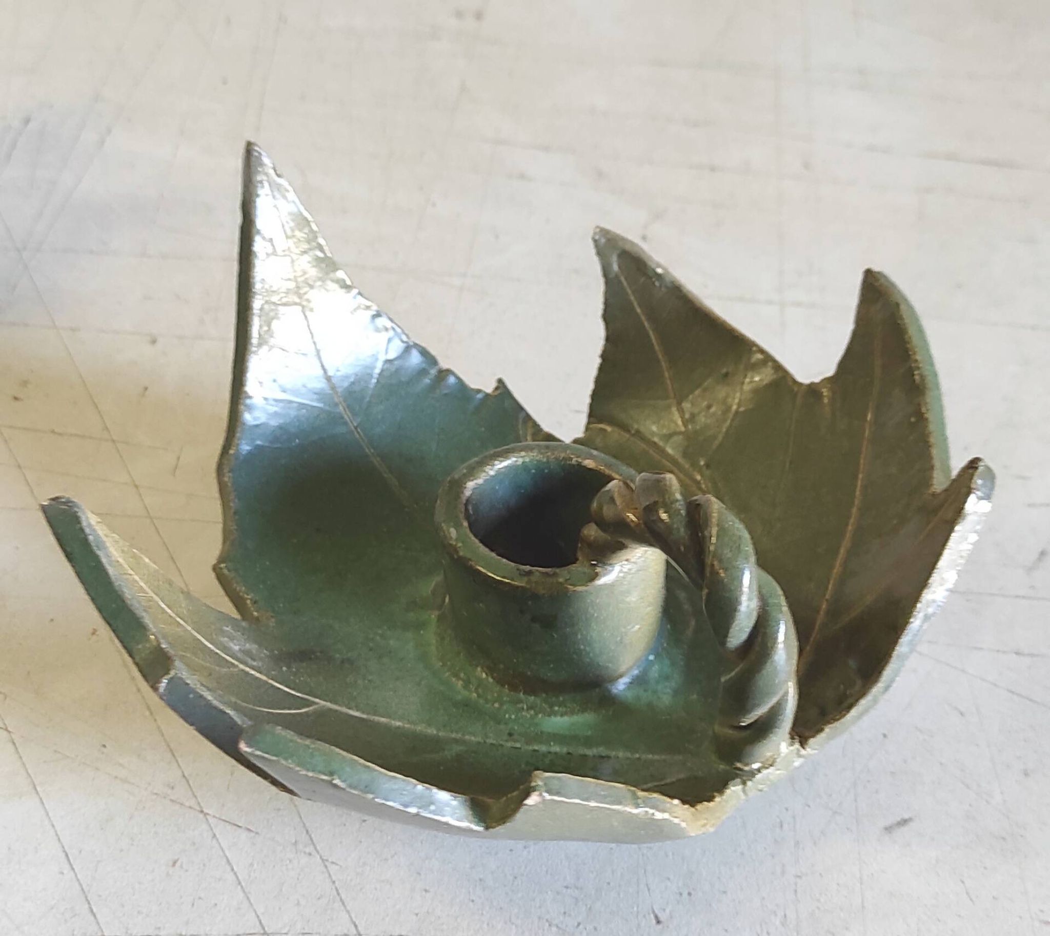 "Cellar rat" candle holders in glazed ceramic