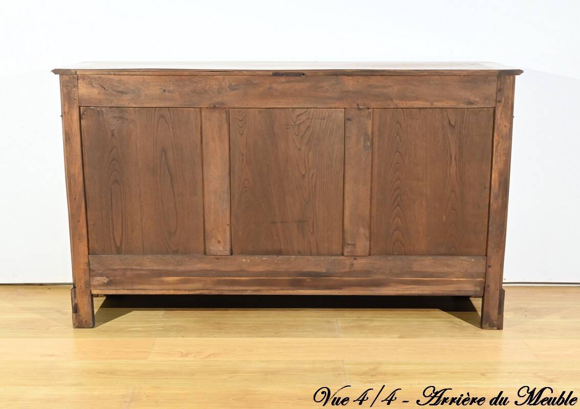 3-door walnut sideboard, late 19th century