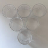 Set of 6 striped glasses