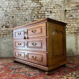 Commode en chêne d’époque louis xiv xviii eme siècle